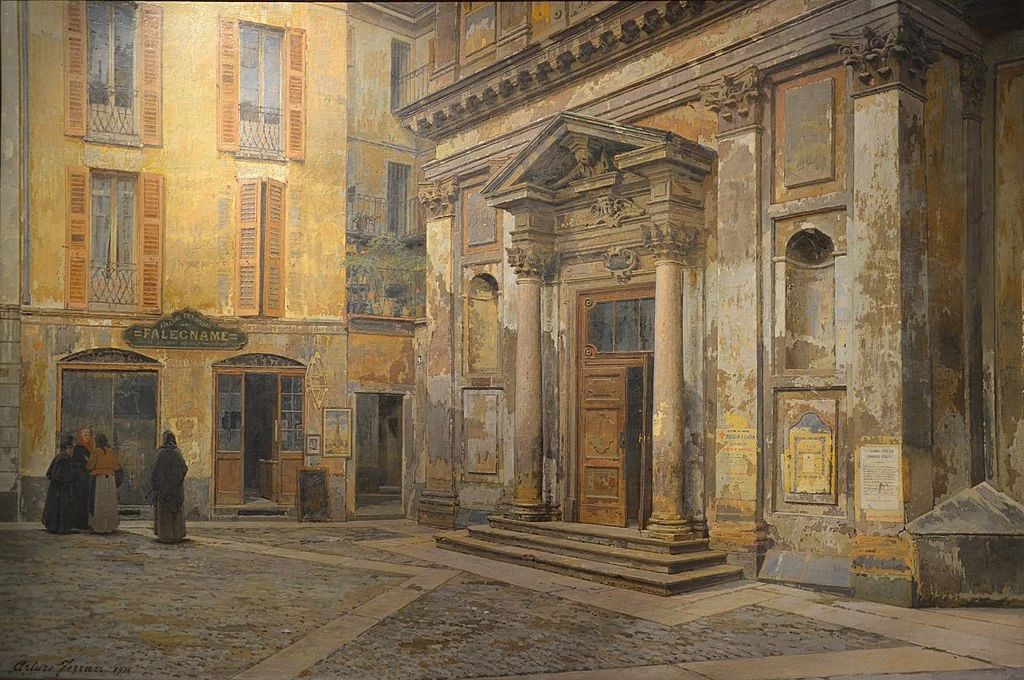 L'età che tramonta, San Vito al Pasquirolo, Milano - Accademia Tadini, Lovere, Bergamo